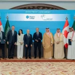 Representatives of Niagara College and Colleges of Excellence at the signing during the Canadian Prime Minister’s state visit to the Kingdom. (Photo: SPA)