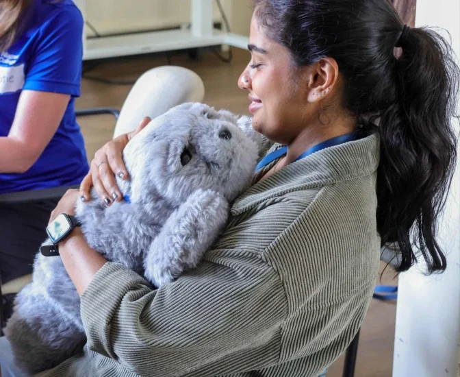 A Fins and Feathers training session with long-term care staff.
